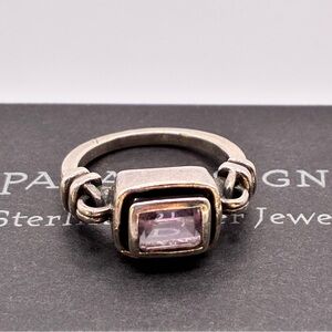 Silpada R1158 Misty Morning Sterling Silver & Amethyst Ring Retired Size 6